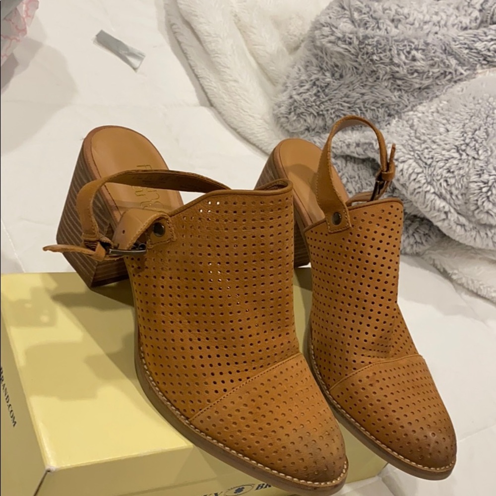 Franco Sarto Open Heel Booties